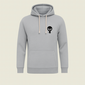 Printed Grey Hoodie